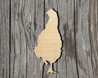 Hen - Chicken -  Laser Cut Unfinished Wood Cutout Shapes - Always check sizes and measure