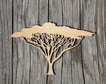 Tree Shape - Laser Cut Unfinished Wood Cutout Shapes - Always check sizes and measure