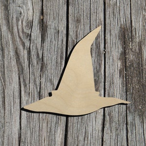 Witch's Hat - Halloween -  Laser Cut Unfinished Wood Cutout Shapes - Always check sizes and measure