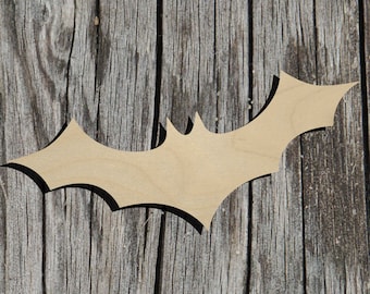 Bat - Halloween -  Laser Cut Unfinished Wood Cutout Shapes - Always check sizes and measure