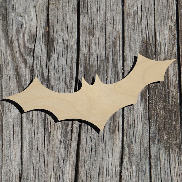 Bat - Halloween -  Laser Cut Unfinished Wood Cutout Shapes - Always check sizes and measure