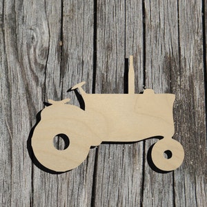 Tractor -  Laser Cut Unfinished Wood Cutout Shapes - Always check sizes and measure
