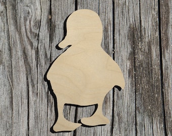 Baby Duck -  Laser Cut Unfinished Wood Cutout Shapes - Always check sizes and measure