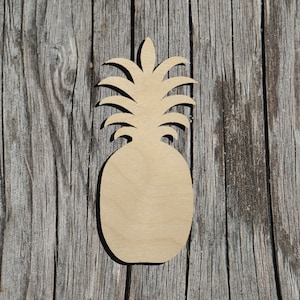 Pineapple Shape -  Laser Cut Unfinished Wood Cutout Shapes - Always check sizes and measure