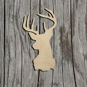Deer shape - Wildlife -  Laser Cut Unfinished Wood Cutout Shapes - Always check sizes and measure