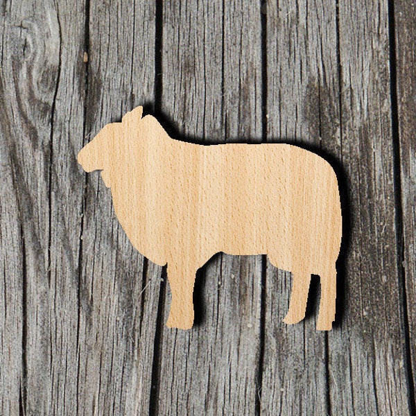 Sheep -  Laser Cut Unfinished Wood Cutout Shapes - Always check sizes and measure