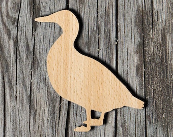 Duck -  Laser Cut Unfinished Wood Cutout Shapes - Always check sizes and measure