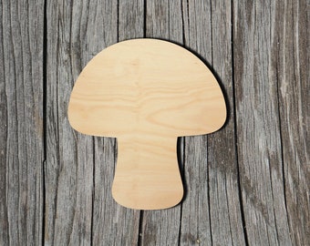 wooden cutouts MG000810 Wood Blanks Wooden craft supplies 10x Wooden Mini Mushroom Shapes 1
