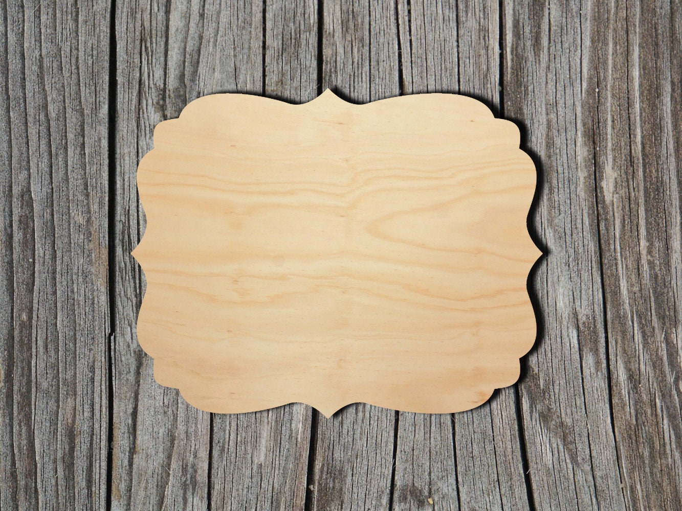 Wood Plaque - Assorted Shapes - 5 x 7 inches - 652695492082