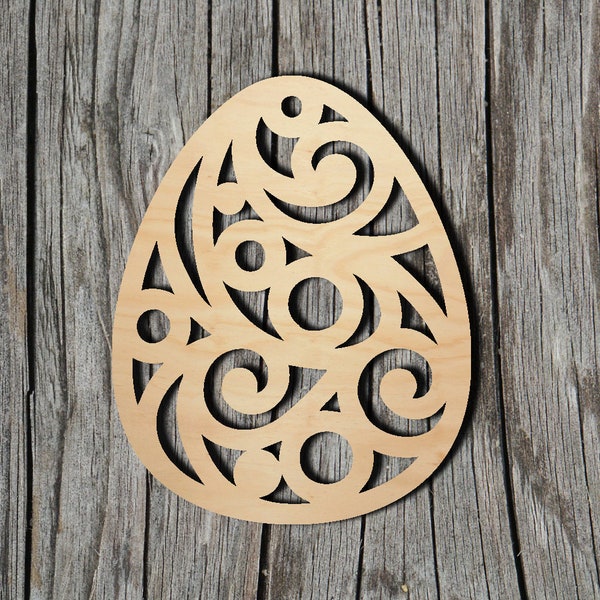 Easter Egg Shape -  Laser Cut Unfinished Wood Cutout Shapes - Always check sizes and measure