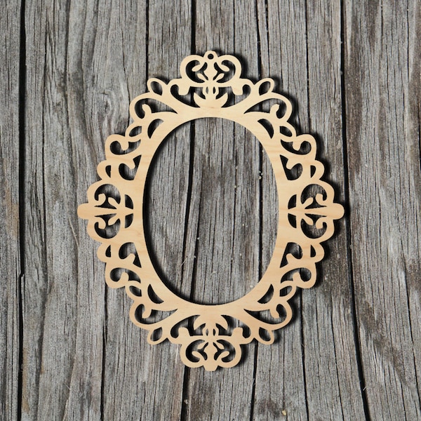 Frame Shape - Multiple Sizes - Laser Cut Unfinished Wood Cutout Shapes