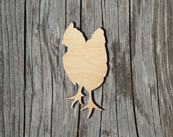 Hen - Chicken -  Laser Cut Unfinished Wood Cutout Shapes - Always check sizes and measure