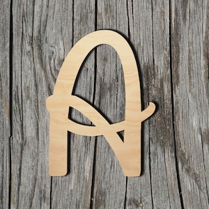 A - Letter - Disney Inspired - Laser Cut Unfinished Wood Cutout Shapes - Always check sizes and measure