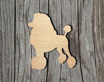 Dog Wood Cutout - Laser Cut Unfinished 1/8" Baltic Birch Plywood Shape - DIY Craft Supply