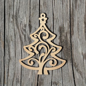 Christmas Tree -  Laser Cut Unfinished Wood Cutout Shapes - Always check sizes and measure