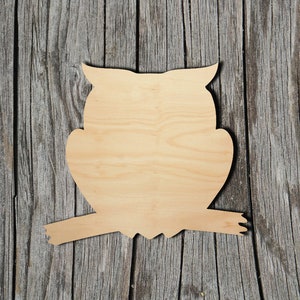Owl Shape - Multiple Sizes - Laser Cut Unfinished Wood Cutout Shapes
