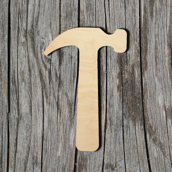 Hammer -  Laser Cut Unfinished Wood Cutout Shapes - Always check sizes and measure