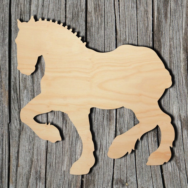 Horse Shape -  Laser Cut Unfinished Wood Cutout Shapes - Always check sizes and measure