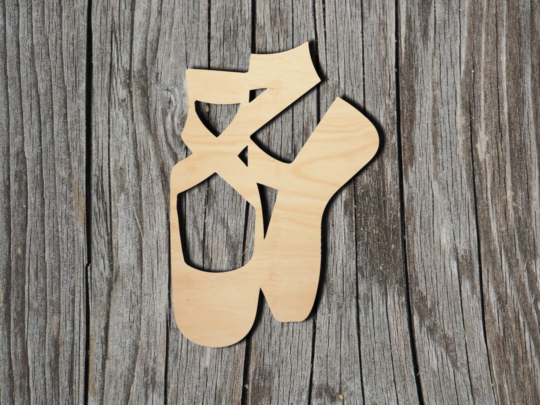 Ballet Shoes Laser Cut Unfinished Wood Cutout Shapes Always Check Sizes