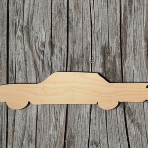 Car Shape -  Laser Cut Unfinished Wood Cutout Shapes - Always check sizes and measure