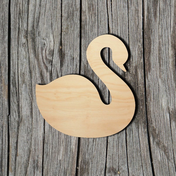 Swan - Laser Cut Unfinished Wood Cutout Shapes - Always check sizes and measure