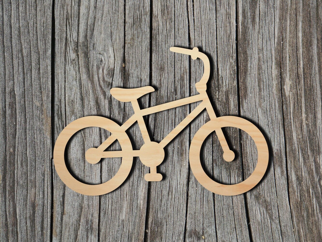 Bicycle Shape Multiple Sizes Laser Cut Unfinished Wood Etsy