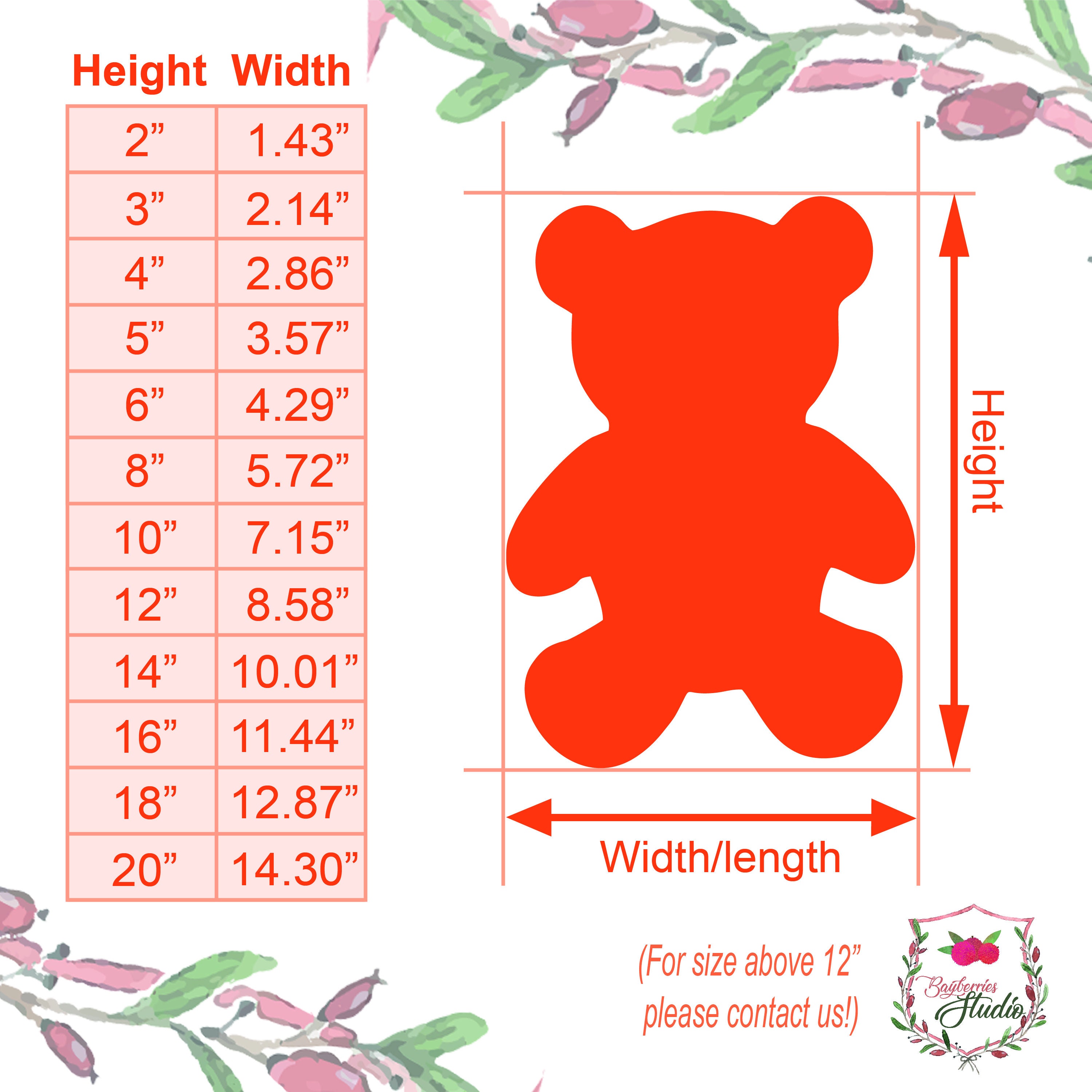 Teddy Bear Multiple Sizes Laser Cut Unfinished Wood Cutout Etsy