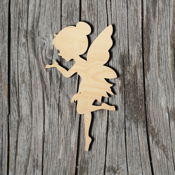 Fairy Shape -  Laser Cut Unfinished Wood Cutout Shapes - Always check sizes and measure