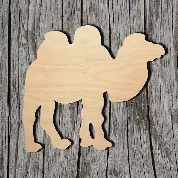 Camel - Wildlife -  Laser Cut Unfinished Wood Cutout Shapes - Always check sizes and measure