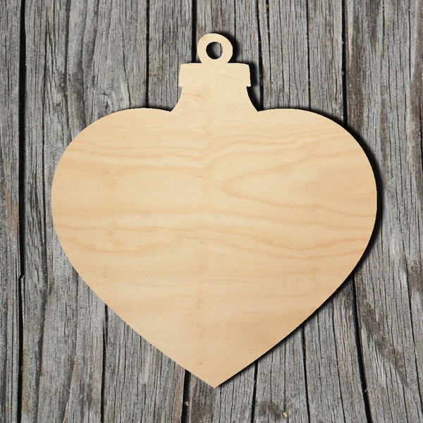 Christmas Ornament -  Laser Cut Unfinished Wood Cutout Shapes - Always check sizes and measure