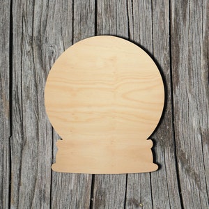 Snow Globe - Laser Cut Out Unfinished Wood Craft Shape XMS70 Snow Globe - Laser Cut Out Unfinished Wood Craft Shape XMS70