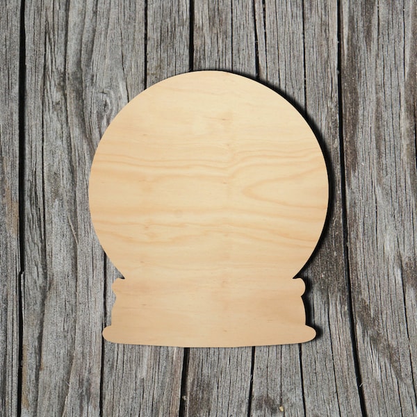 Snow globe Shape -  Laser Cut Unfinished Wood Cutout Shapes - Always check sizes and measure