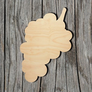 Grapes -  Laser Cut Unfinished Wood Cutout Shapes - Always check sizes and measure