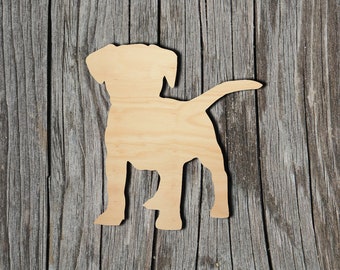 Dog - Laser Cut Out Unfinished Wood Craft Shape DOG35 Dog - Laser Cut Out Unfinished Wood Craft Shape DOG35