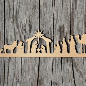 Nativity Scene -  Laser Cut Unfinished Wood Cutout Shapes - Always check sizes and measure