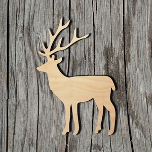 Deer shape - Laser Cut Unfinished Wood Cutout Shapes - Always check sizes and measure