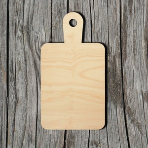 Cutting Board -  Laser Cut Unfinished Wood Cutout Shapes - Always check sizes and measure