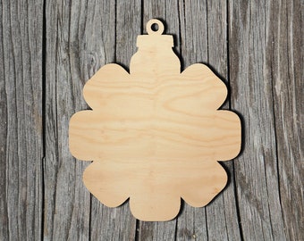 Christmas Ornament -  Laser Cut Unfinished Wood Cutout Shapes - Always check sizes and measure