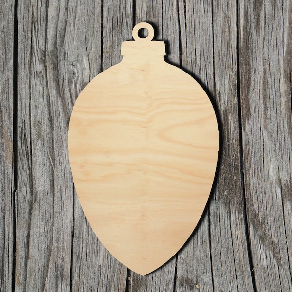 Christmas Ornament -  Laser Cut Unfinished Wood Cutout Shapes - Always check sizes and measure