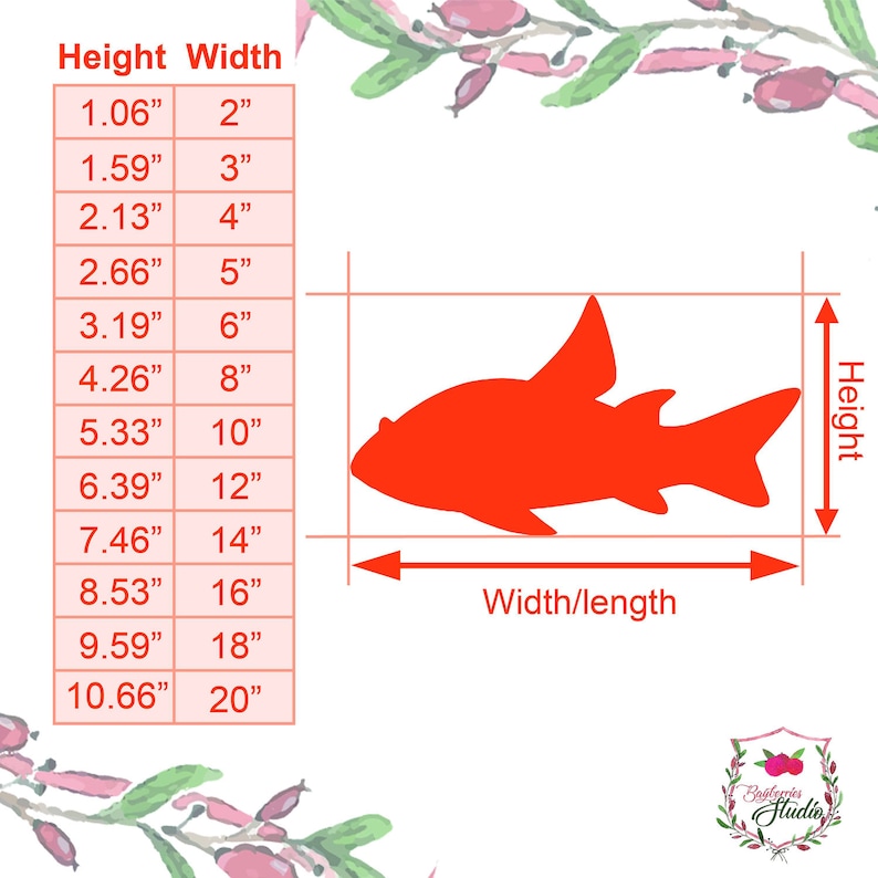 Fish Shape - Laser Cut Unfinished Wood Cutout Shapes - Always Check ...