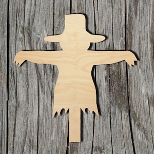 Scarecrow -  Laser Cut Unfinished Wood Cutout Shapes - Always check sizes and measure