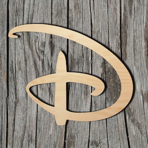 D - Letter - Disney Inspired - Laser Cut Unfinished Wood Cutout Shapes - Always check sizes and measure