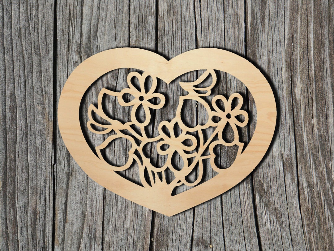 Heart Shape - Laser Cut Unfinished Wood Cutout Shapes - Always Check ...