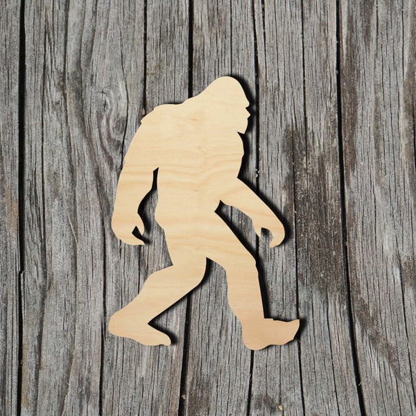 Bigfoot - Laser Cut Unfinished Wood Cutout Shapes - Always check sizes and measure