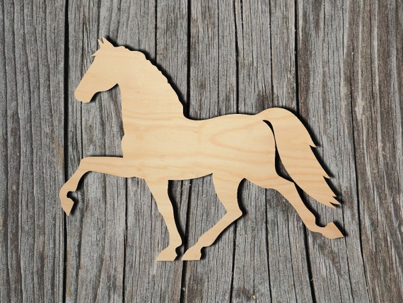 Horse Shape Laser Cut Unfinished Wood Cutout Shapes Always Check Sizes and  Measure 