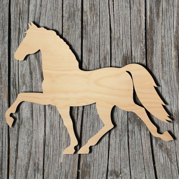 Horse Shape -  Laser Cut Unfinished Wood Cutout Shapes - Always check sizes and measure