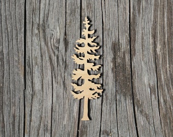 Tree - Multiple Sizes - Laser Cut Unfinished Wood Cutout Shapes