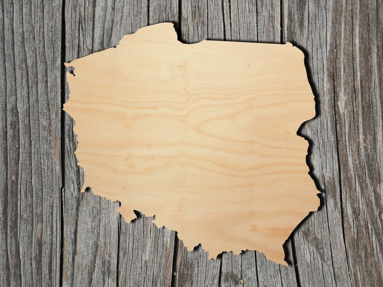 Poland -  Laser Cut Unfinished Wood Cutout Shapes - Always check sizes and measure