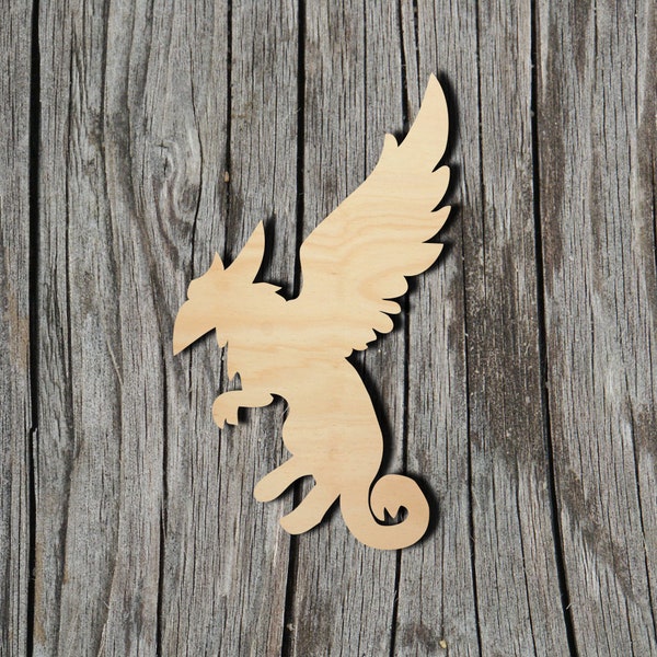 Griffin Shape - Multiple Sizes - Laser Cut Unfinished Wood Cutout Shapes