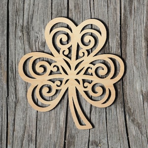 Clover Shape -  Laser Cut Unfinished Wood Cutout Shapes - Always check sizes and measure